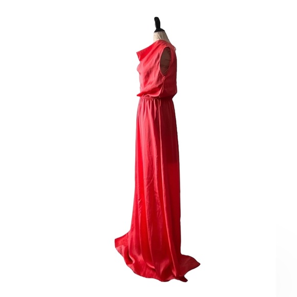 NWT: Robert Rodriguez: Coral Grecian Maxi Dress - Picture 2 of 16